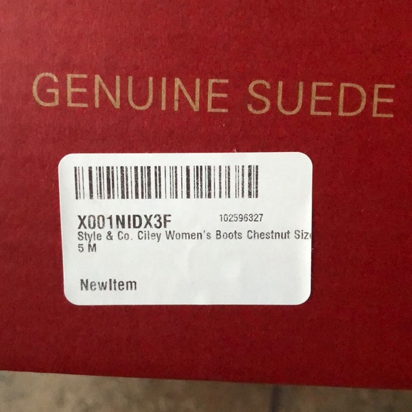 Ciley chestnut suede boots w/ fur (similar to Ugg) - Picture 3 of 3